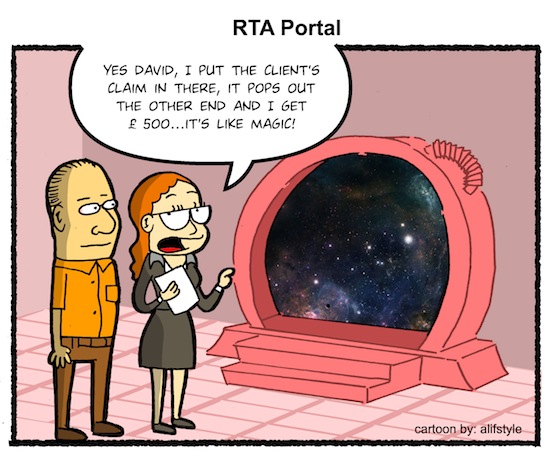 RTA portal fee reduction cartoon