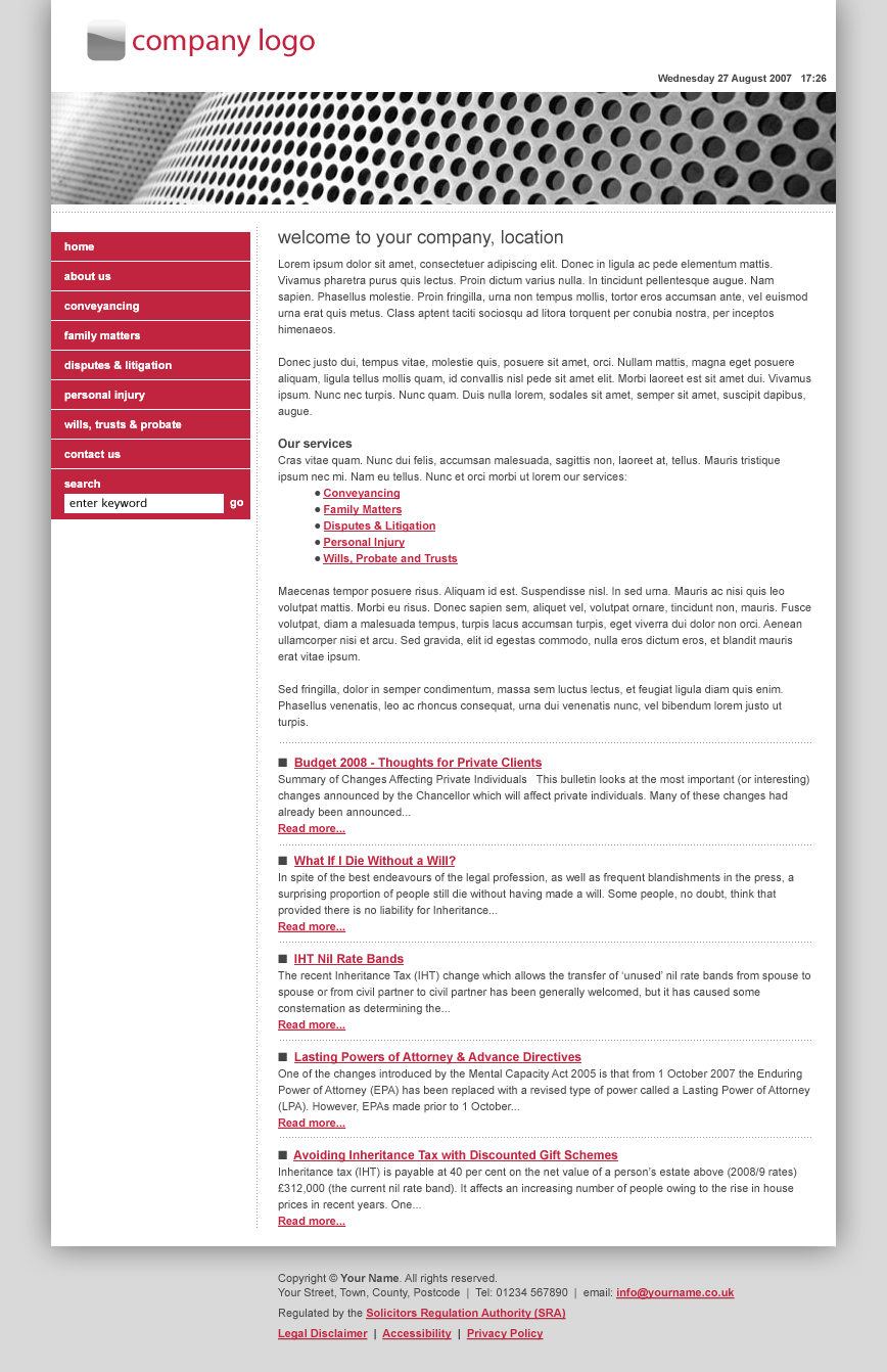 Sole Practitioner - Style 4 - Red