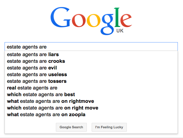 Estate agents are....