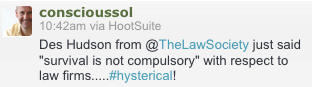 Survival for law firms is not compulsory - Des Hudson
