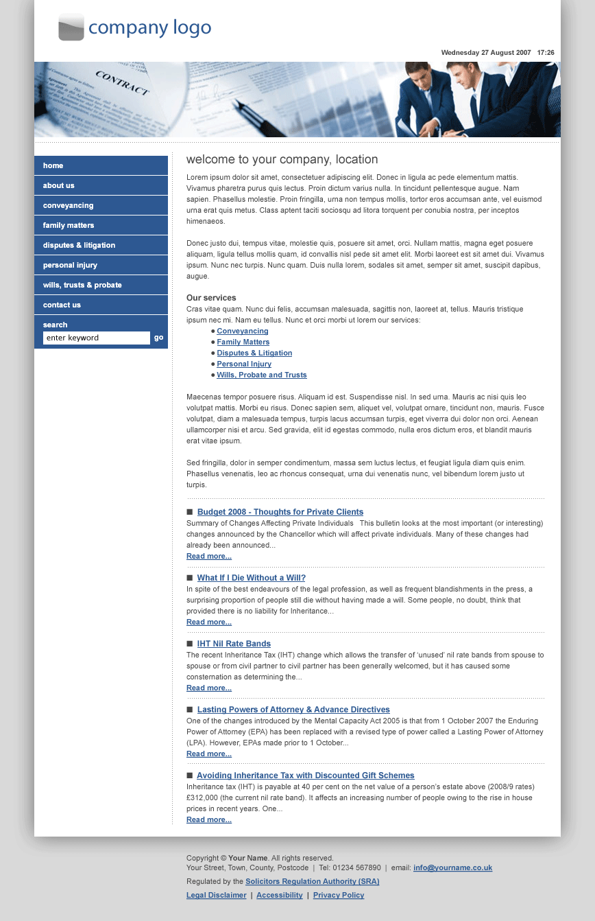 Sole Practitioner - Style 4 - Blue