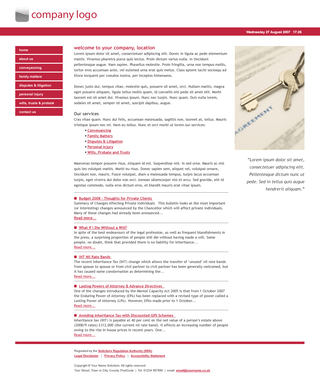 Sole Practitioner - Style 5 - Red